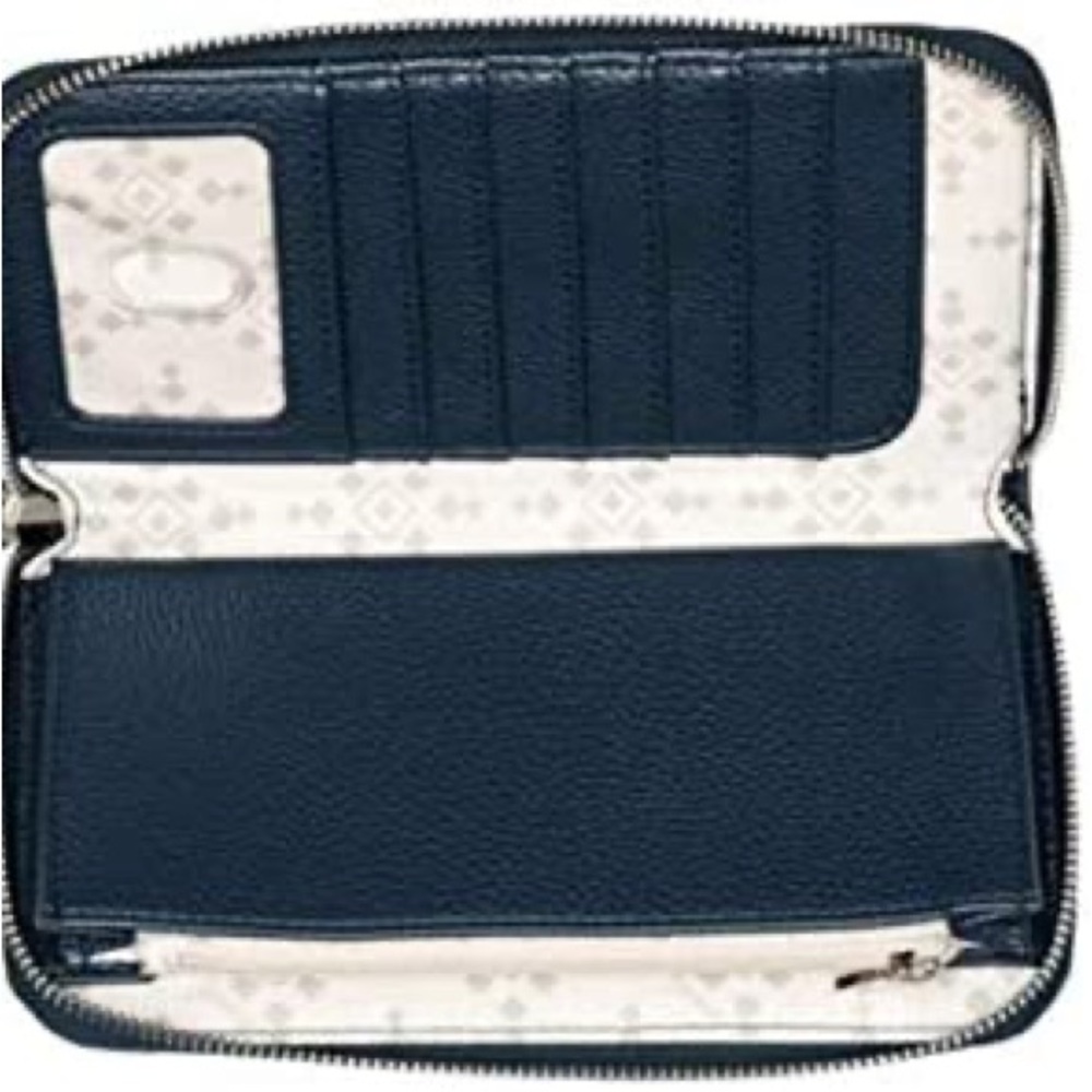 All About the Benjamins Midnight Navy Pebble NWT. Beautiful!!